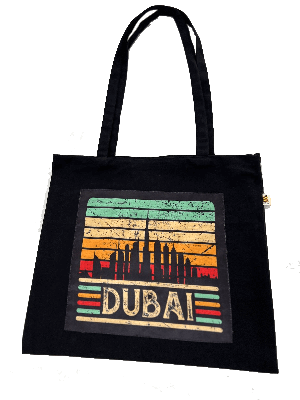 Dubai Cotton Canvas Tote Bag (15 inch x 13 inch)