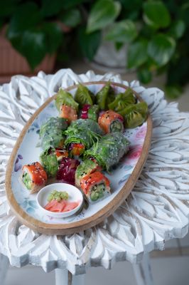 Oval Platter - Summer Roses