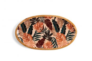 Oval Platter - Autumn Foliage