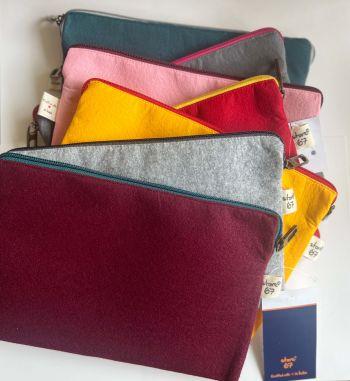 Felt Multipurpose Pouch - Maroon