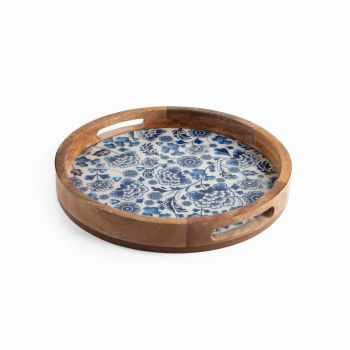 Round Tray - Bluetiful